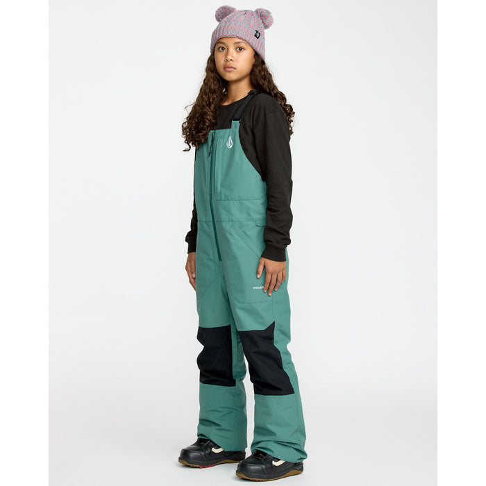 Volcom Barkley Insulated Bibs - Kids' Spruce Green