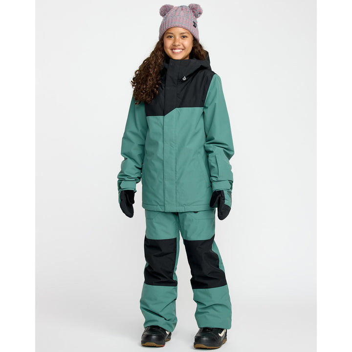 Volcom Barkley Insulated Bibs - Kids' Spruce Green