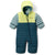 Columbia Powder Lite II Reversible Bunting - Infants' Everblue/Neon Light/Crushed Blue