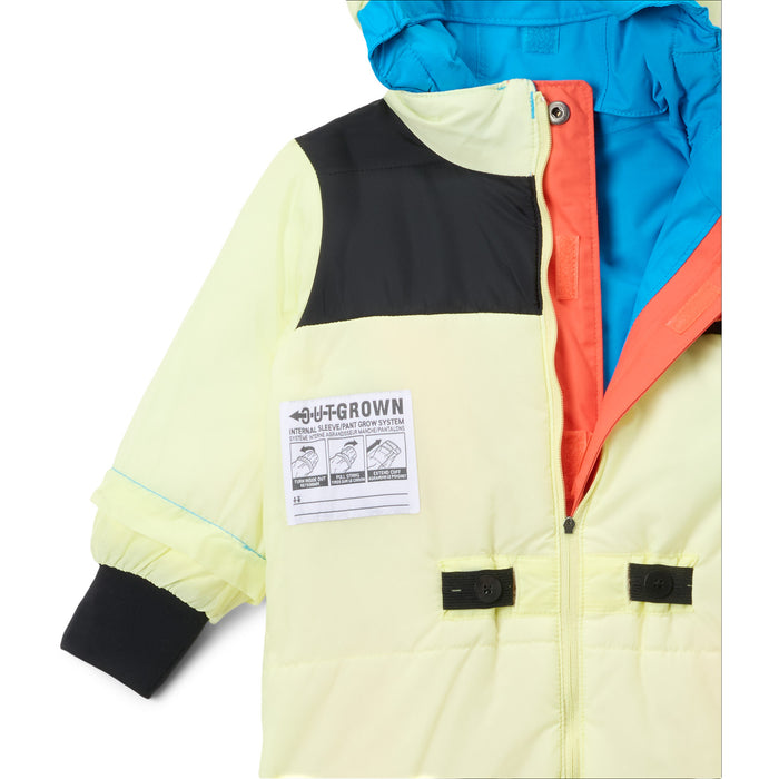 Columbia Buga III Suit - Toddlers' Zing/Compass Blue/Citron Haze