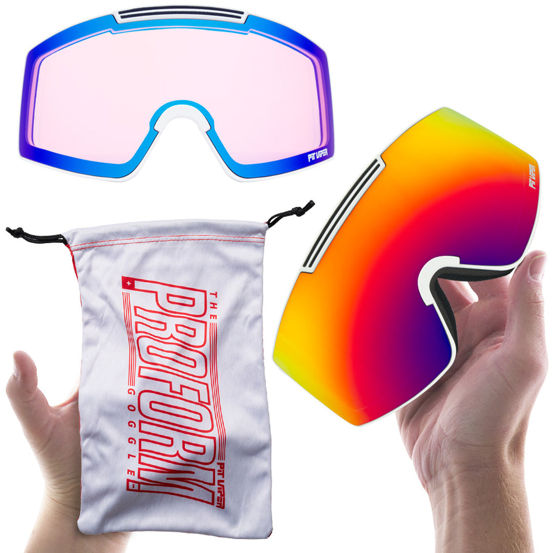 Pit Viper Proform Snow Goggles Hot Box Sunset