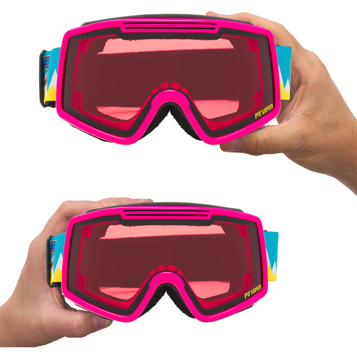 Pit Viper The French Fry Goggles - Small Party Mountain/Rose