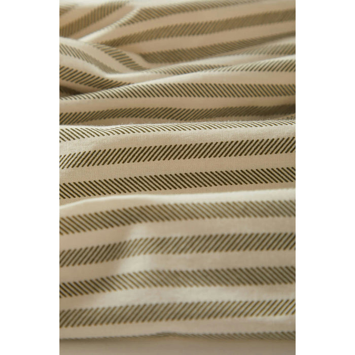 Brixton Charter Print Short-Sleeve Shirt - Men's Whitecap/Ivy Green Stripe
