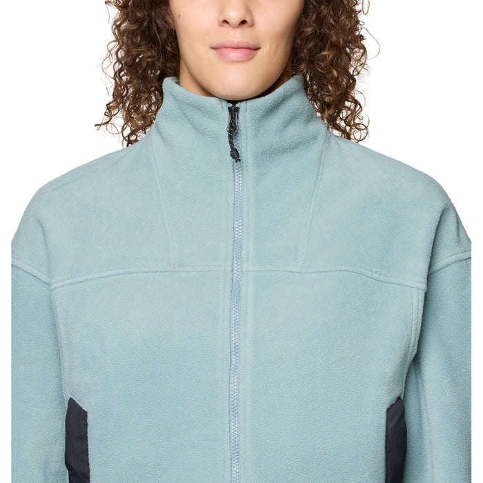 Mountain Hardwear Powder Maven™ Fleece Full Zip Jacket - Women's Blue Sage/Black