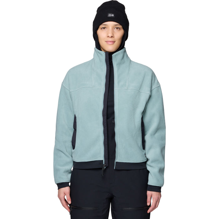 Mountain Hardwear Powder Maven™ Fleece Full Zip Jacket - Women's Blue Sage/Black