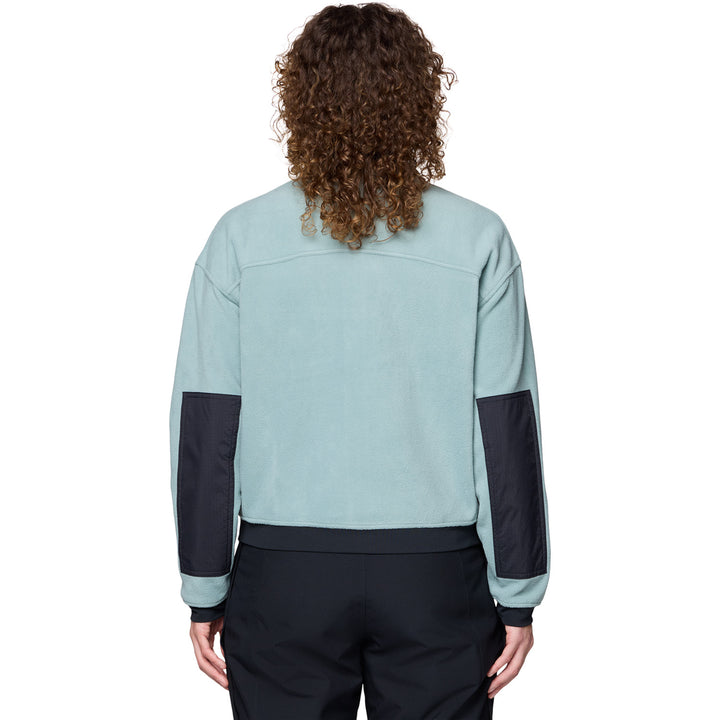 Mountain Hardwear Powder Maven™ Fleece Full Zip Jacket - Women's Blue Sage/Black