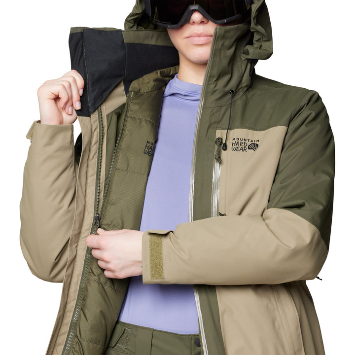 Mountain Hardwear Firefall™ Trifecta Jacket - Women's Dark Pine/Landslide