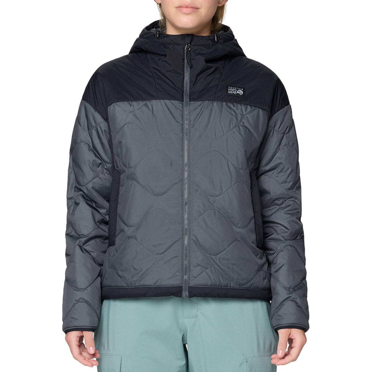 Mountain Hardwear Aprés Pro™ Insulated Hooded Jacket - Women's Volcanic/Black