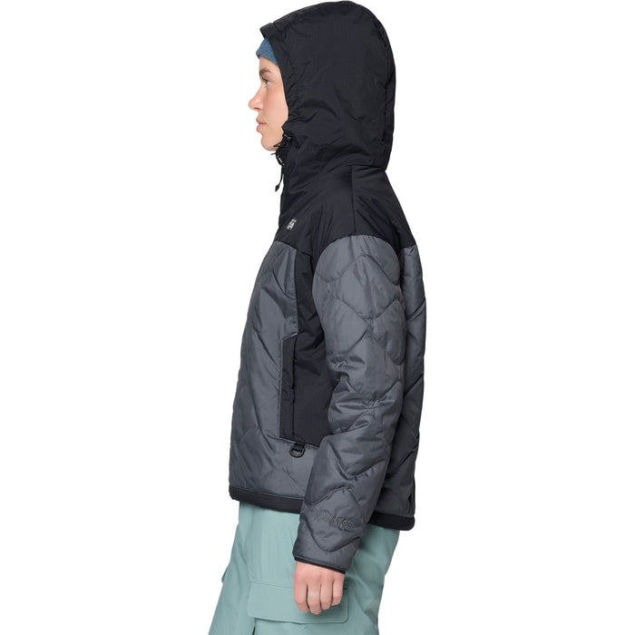 Mountain Hardwear Aprés Pro™ Insulated Hooded Jacket - Women's Volcanic/Black