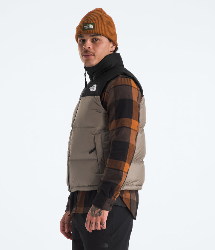The North Face 1996 Retro Nuptse Vest - Men's Mocha Brown/TNF Black