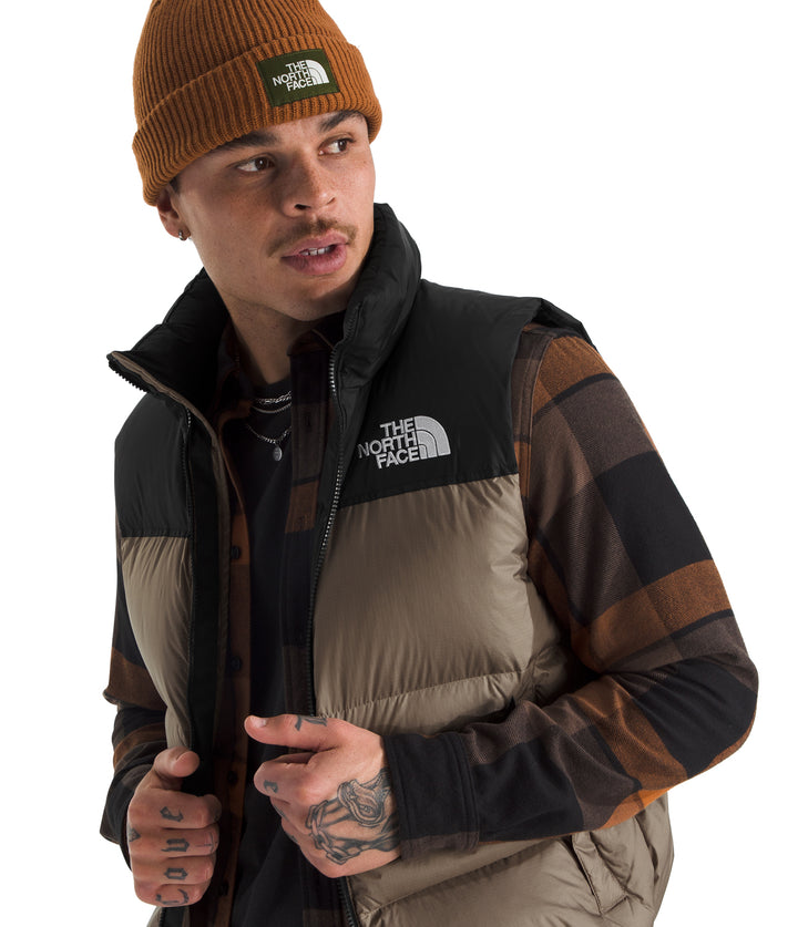 The North Face 1996 Retro Nuptse Vest - Men's Mocha Brown/TNF Black