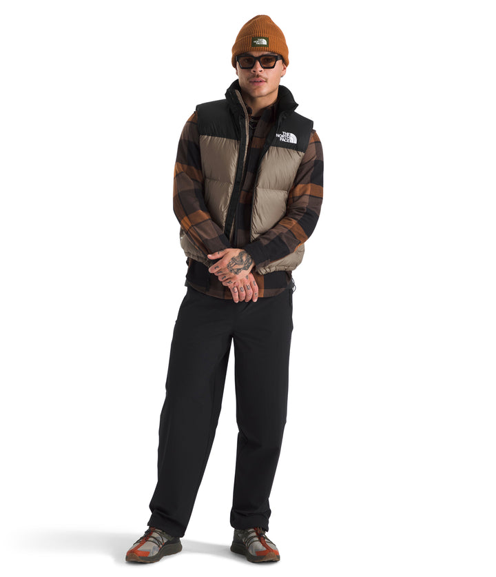 The North Face 1996 Retro Nuptse Vest - Men's Mocha Brown/TNF Black