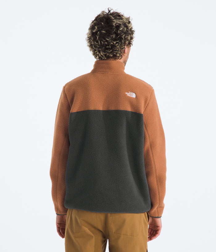 The North Face Yumiori 1/4 Zip Jacket - Men's Asphalt Grey/Burnt Umber/Summit Gold