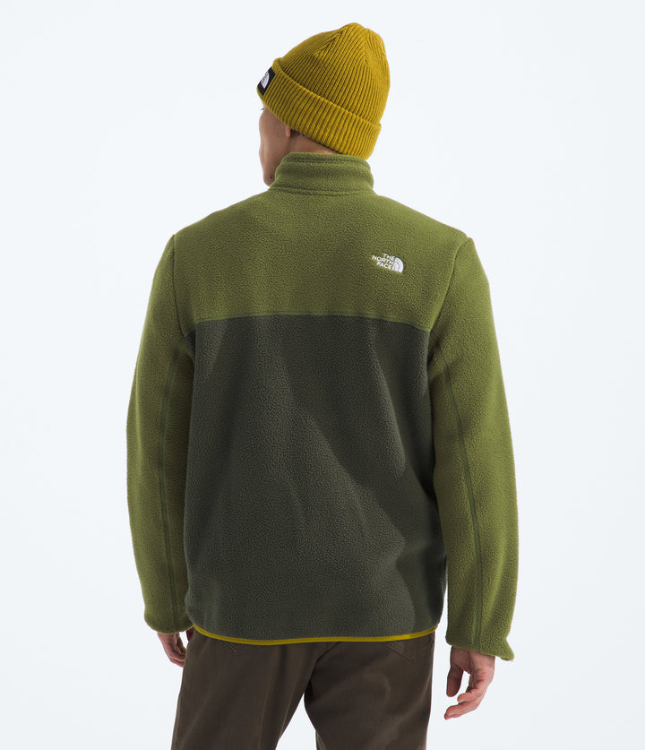The North Face Yumiori 1/4 Zip Jacket - Men's New Taupe Green/Woodland Green/Deep Dijon
