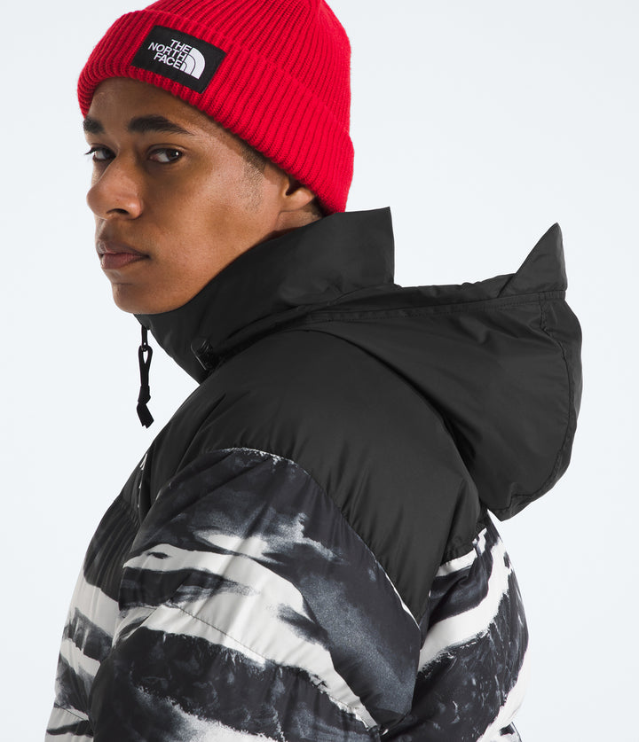 The North Face 1996 Retro Nuptse Print Jacket - Men's TNF Black Edge of Light Print/TNF Black