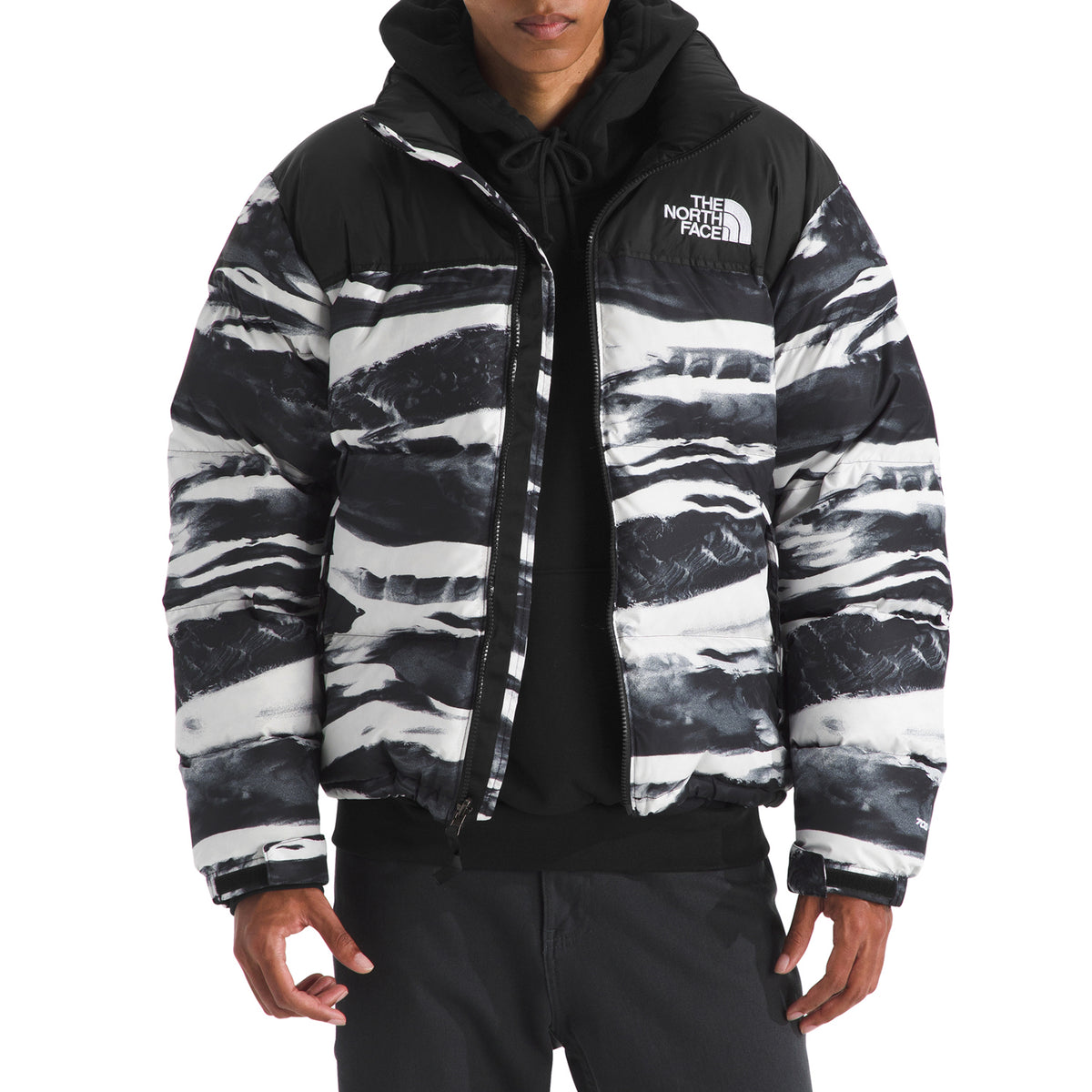 The North Face 1996 Retro Nuptse Print Jacket - Men's TNF Black Edge of Light Print/TNF Black