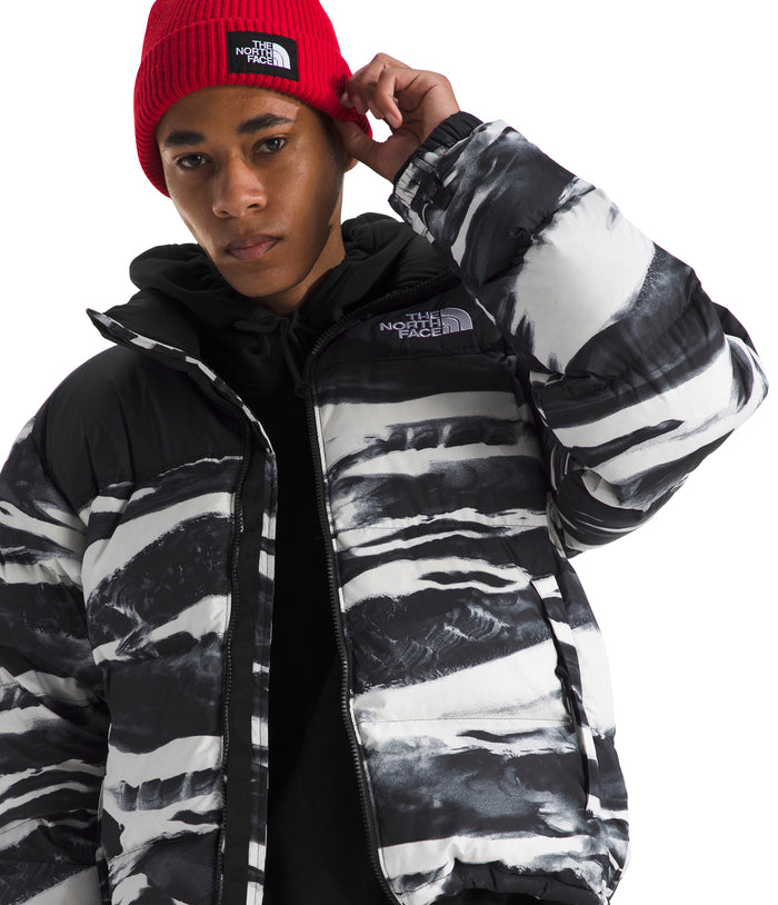The North Face 1996 Retro Nuptse Print Jacket - Men's TNF Black Edge of Light Print/TNF Black