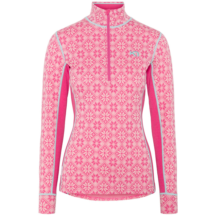 Kari Traa Rose Half Zip Top - Women's Shocking Pink