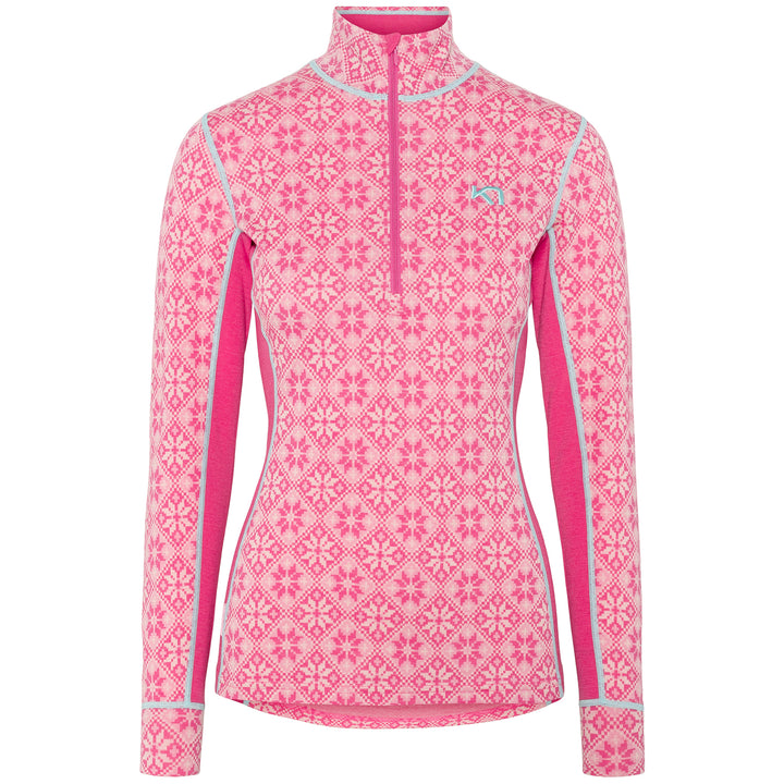 Kari Traa Rose Half Zip Top - Women's Shocking Pink