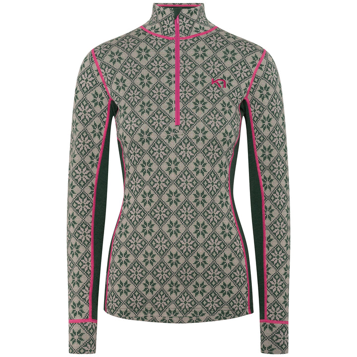 Kari Traa Rose Half Zip Top - Women's Thyme Green