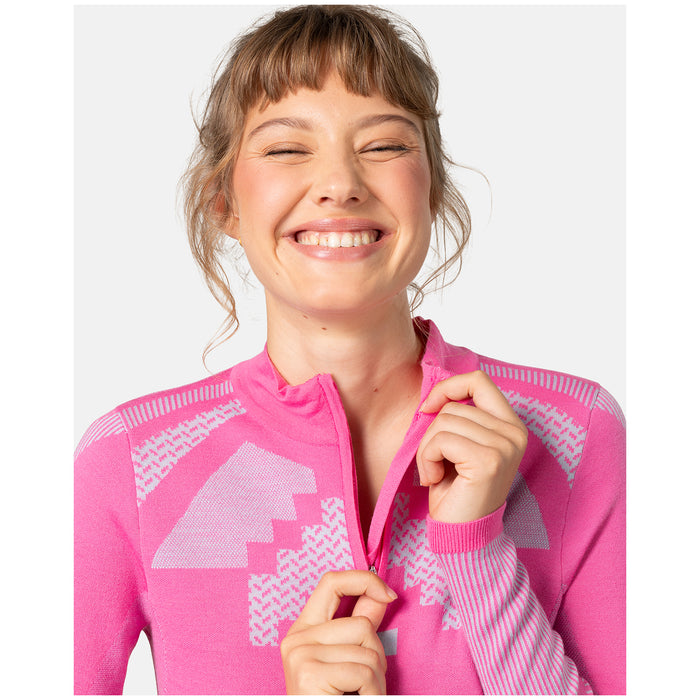 Kari Traa Faith Half-Zip Top - Women's Shocking Pink
