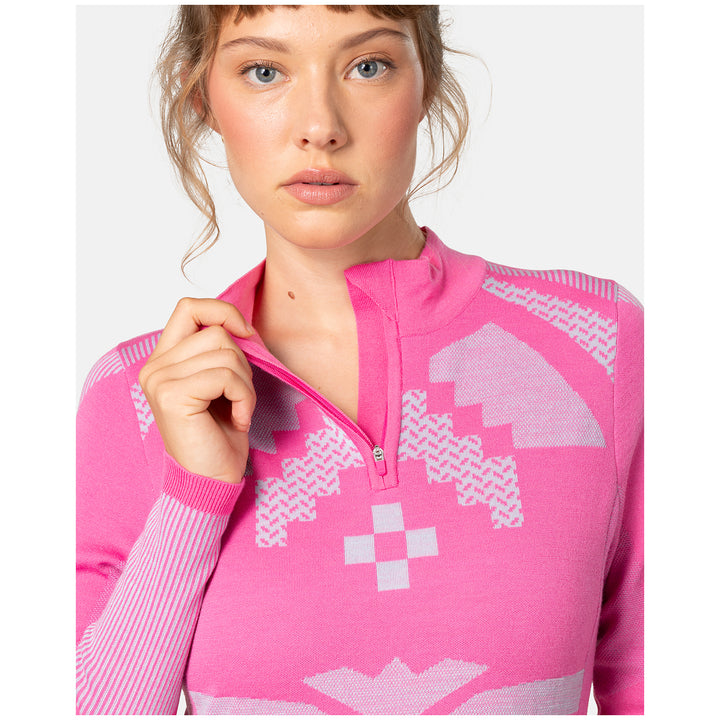 Kari Traa Faith Half-Zip Top - Women's Shocking Pink