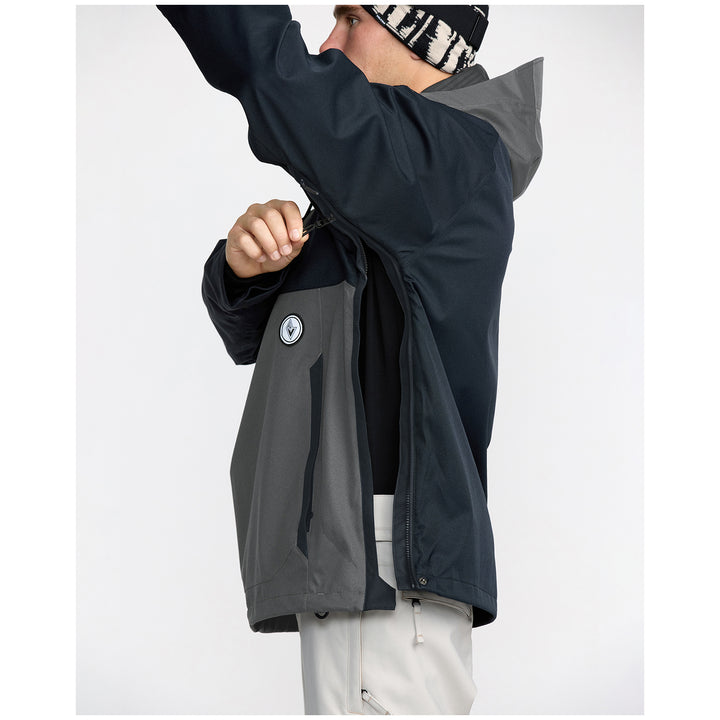 Volcom Hossegor 20K Pullover Jacket - Men's Black