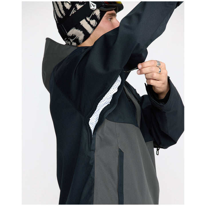 Volcom Hossegor 20K Pullover Jacket - Men's Black