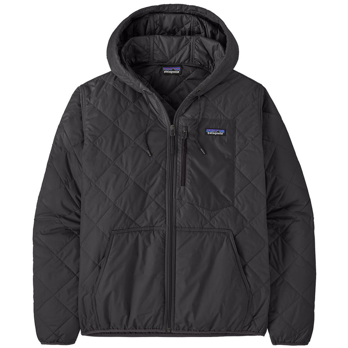 Patagonia Diamond Quilted Bomber Hoodie - Men's Black