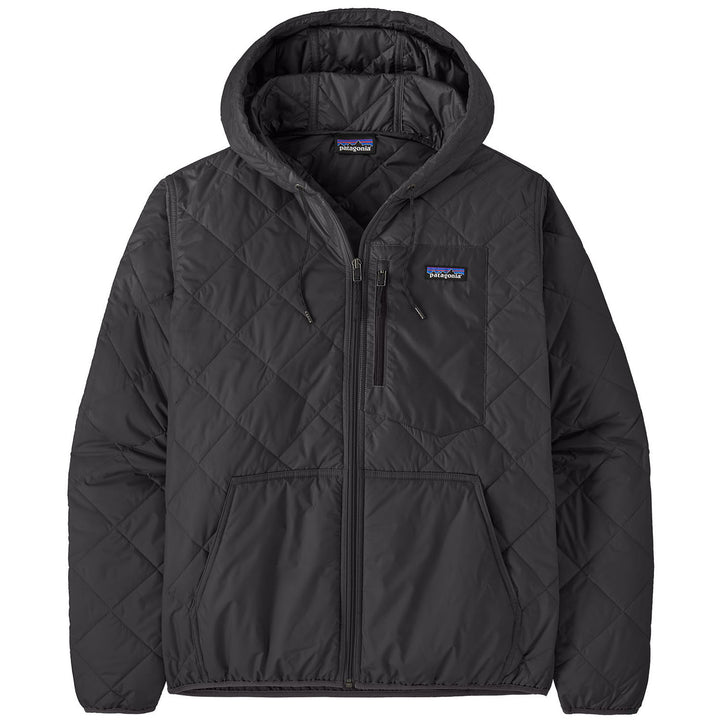 Patagonia Diamond Quilted Bomber Hoodie - Men's Black
