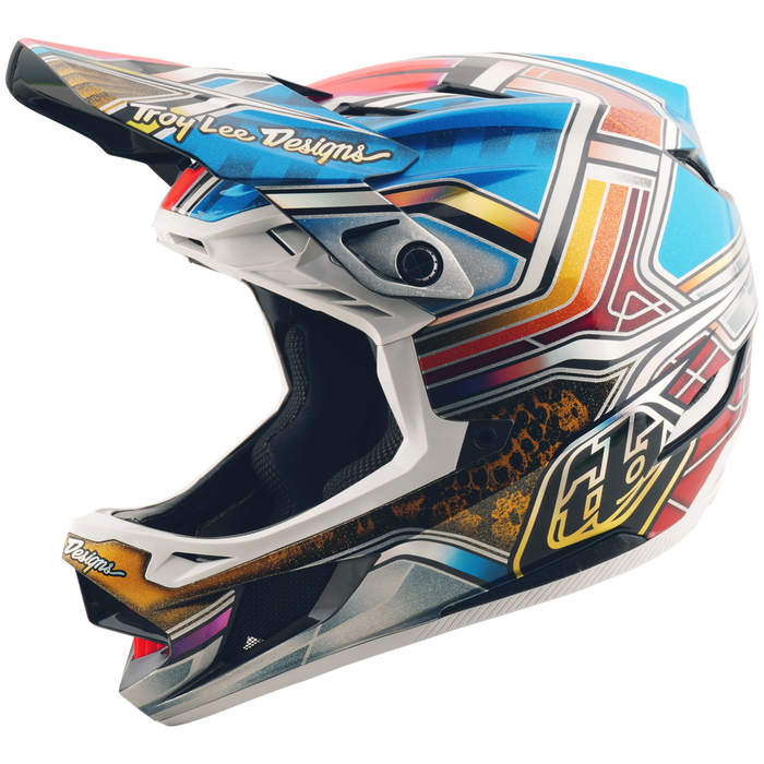 Troy Lee Designs D4 Carbon MIPS Bike Helmet Lowrider Blue