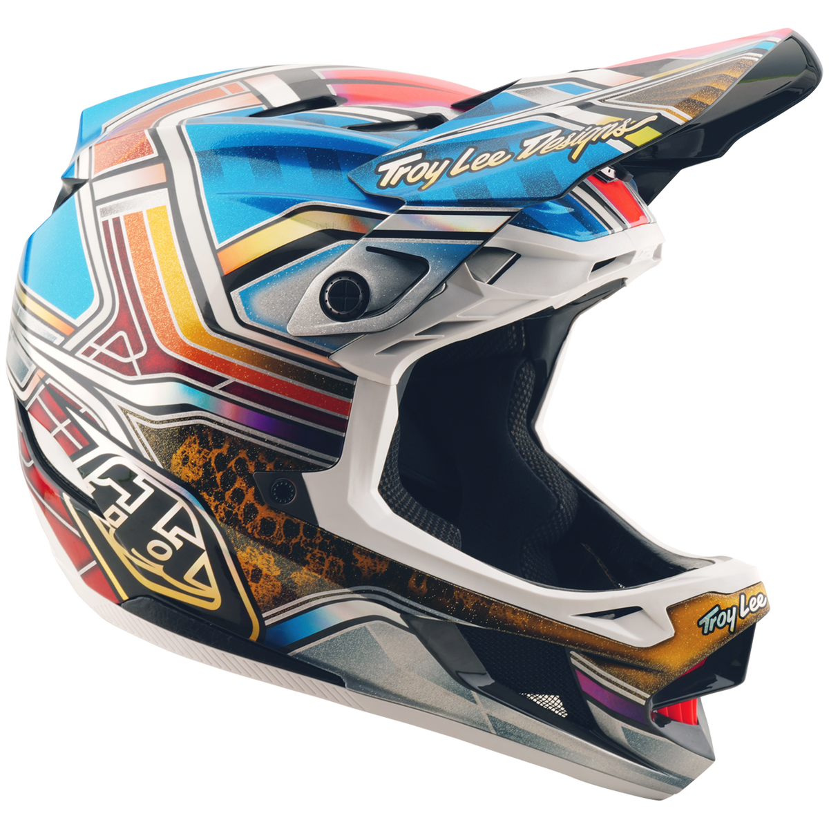 Troy Lee Designs D4 Carbon MIPS Bike Helmet Lowrider Blue