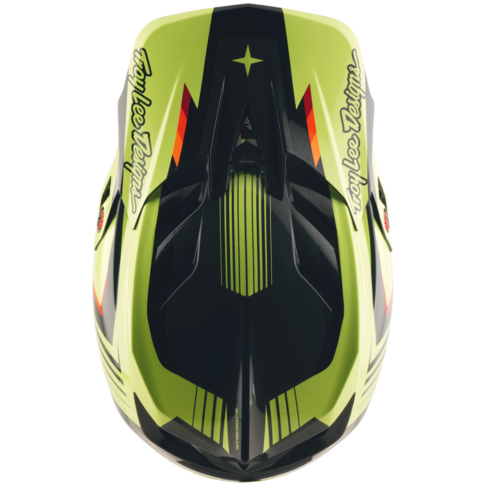 Troy Lee Designs D4 Polyacrylite MIPS Bike Helmet Qualifier Black/Yellow