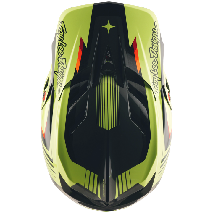 Troy Lee Designs D4 Polyacrylite MIPS Bike Helmet Qualifier Black/Yellow