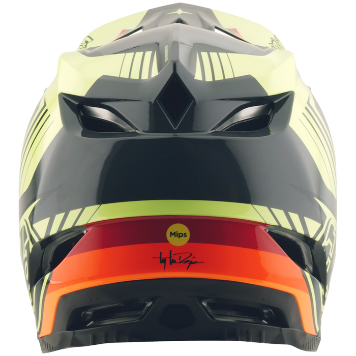 Troy Lee Designs D4 Polyacrylite MIPS Bike Helmet Qualifier Black/Yellow