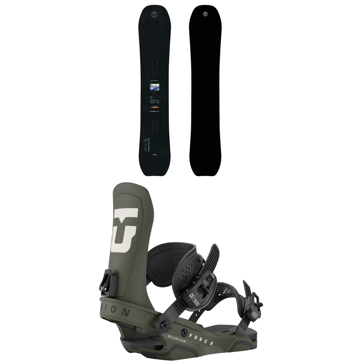 Public Snowboards Research Snowboard + Union Force Snowboard Bindings 2026