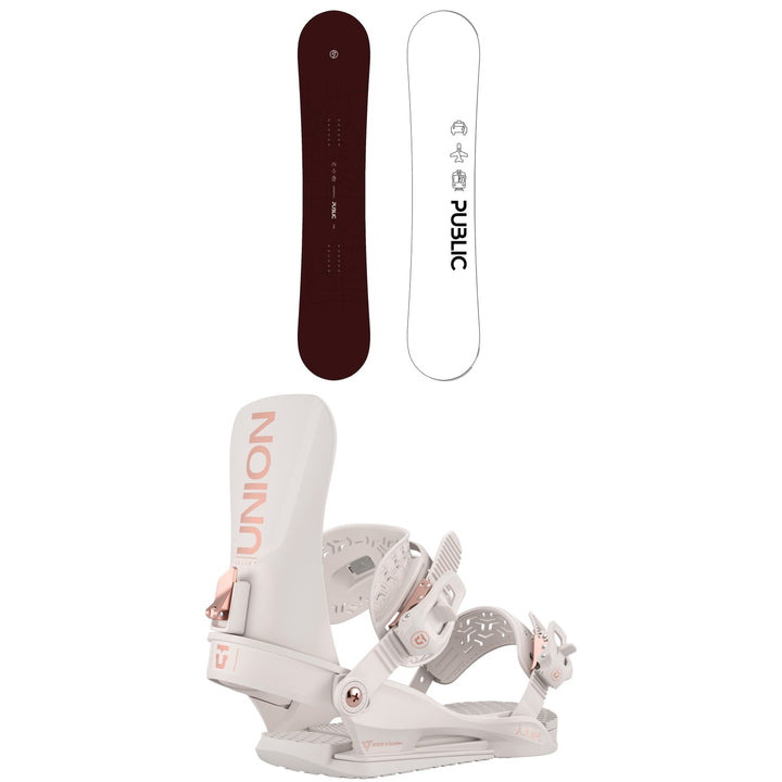 Public Snowboards General Snowboard + Union Juliet Snowboard Bindings - Women's 2026