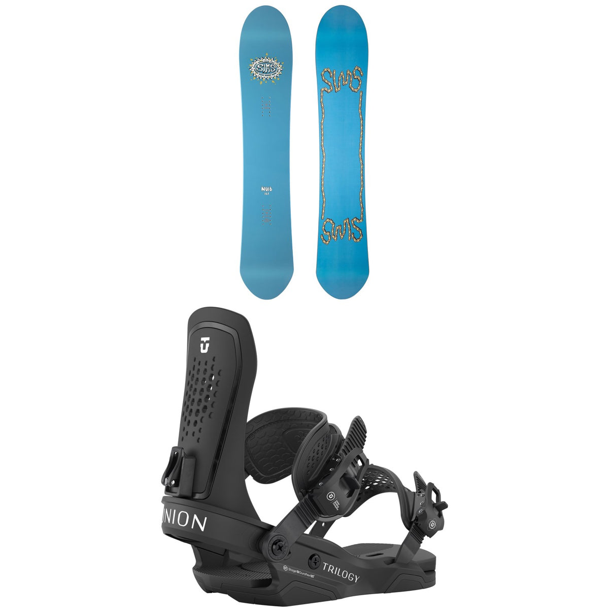 Sims Nub Snowboard + Union Trilogy Snowboard Bindings - Women's 2026