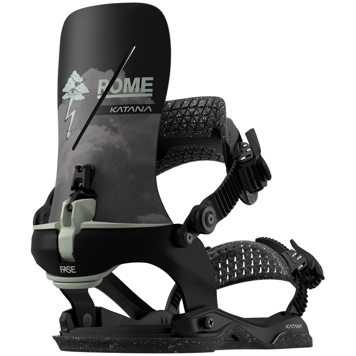 Rome Katana AW FASE x Stale Snowboard Bindings 2026 Black
