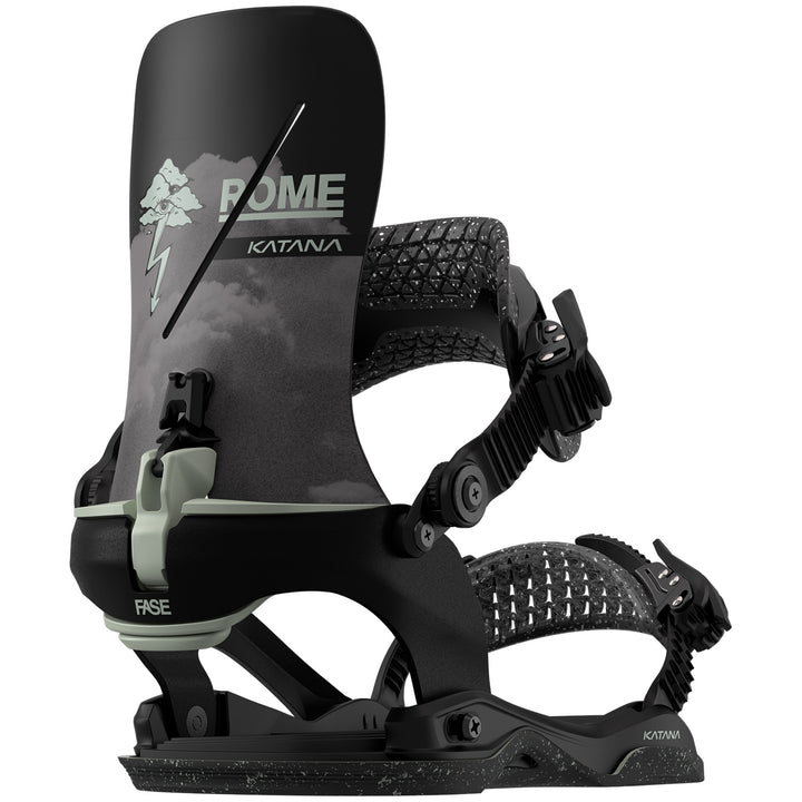 Rome Katana AW FASE x Stale Snowboard Bindings 2026 Black