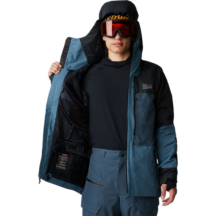 Mountain Hardwear Cloud Bank™ GORE-TEX Jacket - Men's Asiatic Blue/Montauk Blue/Black