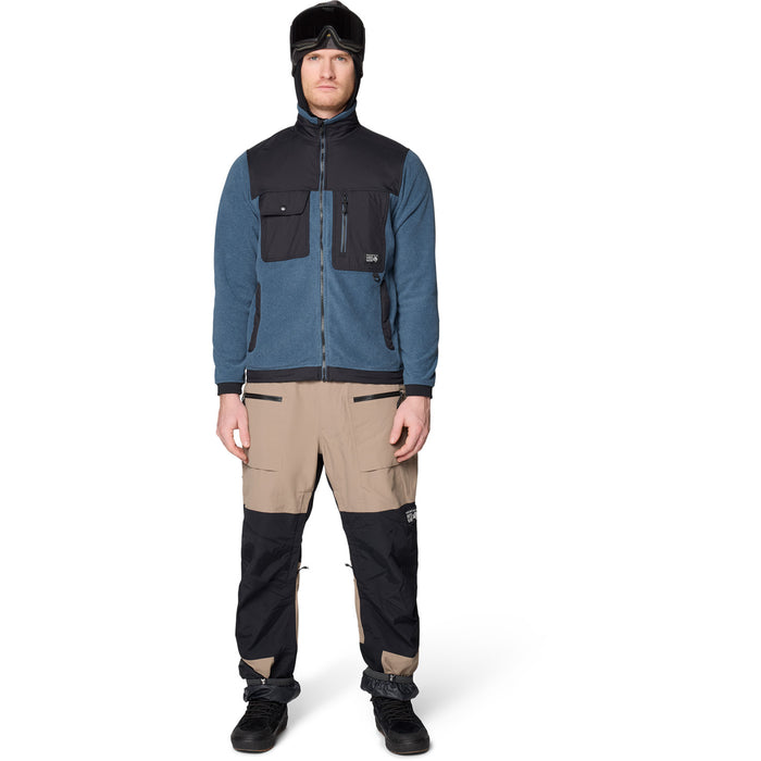 Mountain Hardwear First Tracks™ Fleece Full Zip Jacket - Men's Moon Blue Heather/Black