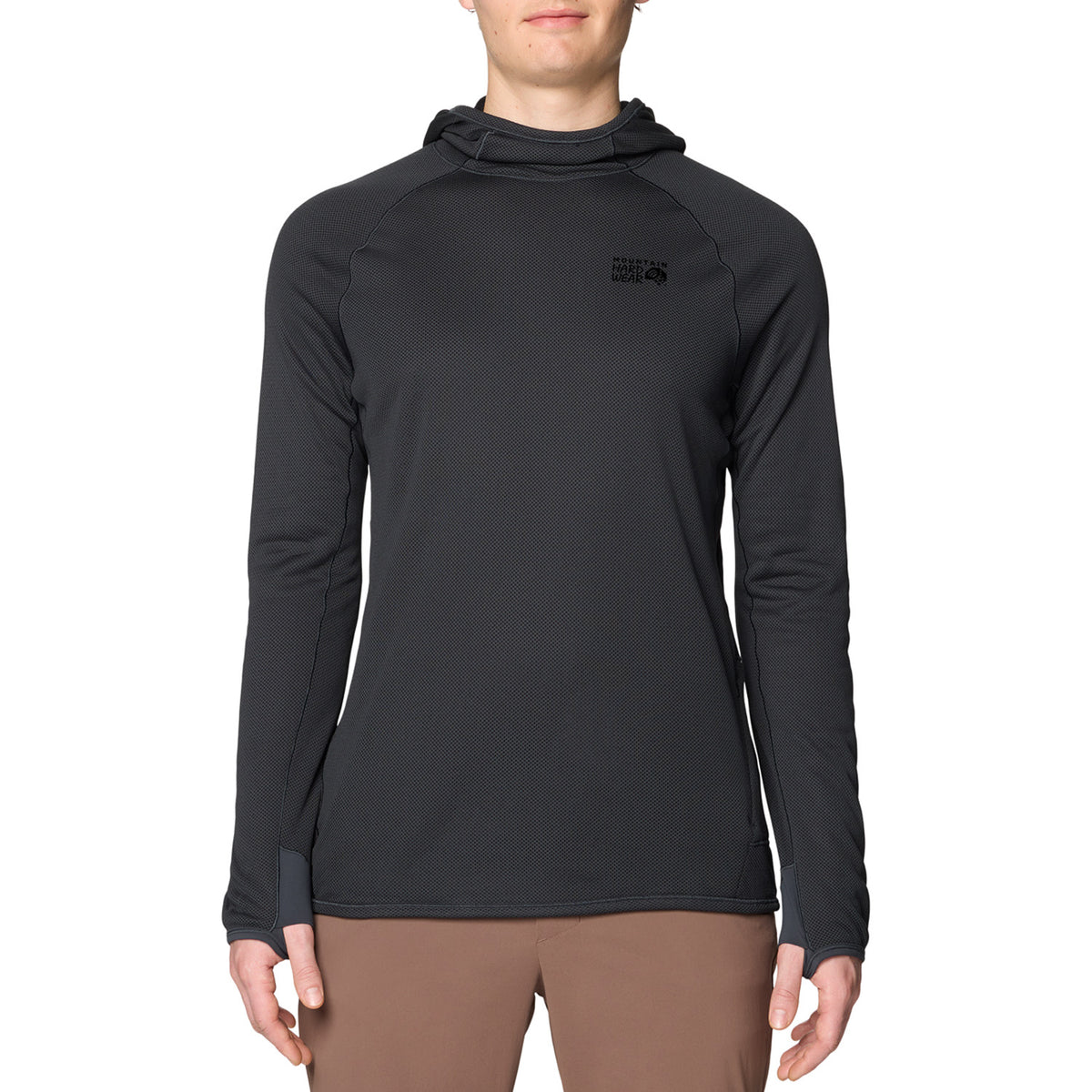 Mountain Hardwear AirMesh™ Long Sleeve Hoodie - Men's Dark Storm