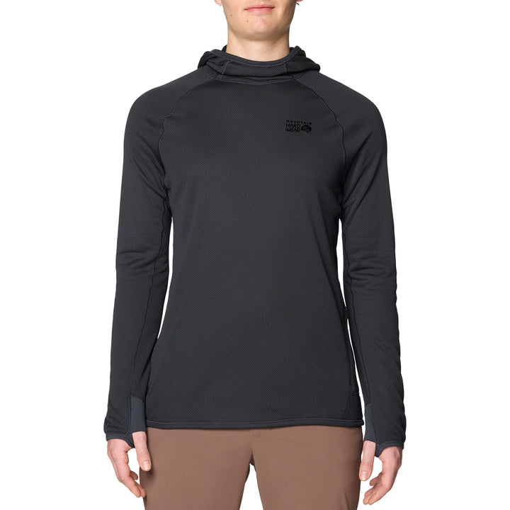 Mountain Hardwear AirMesh™ Long Sleeve Hoodie - Men's Dark Storm