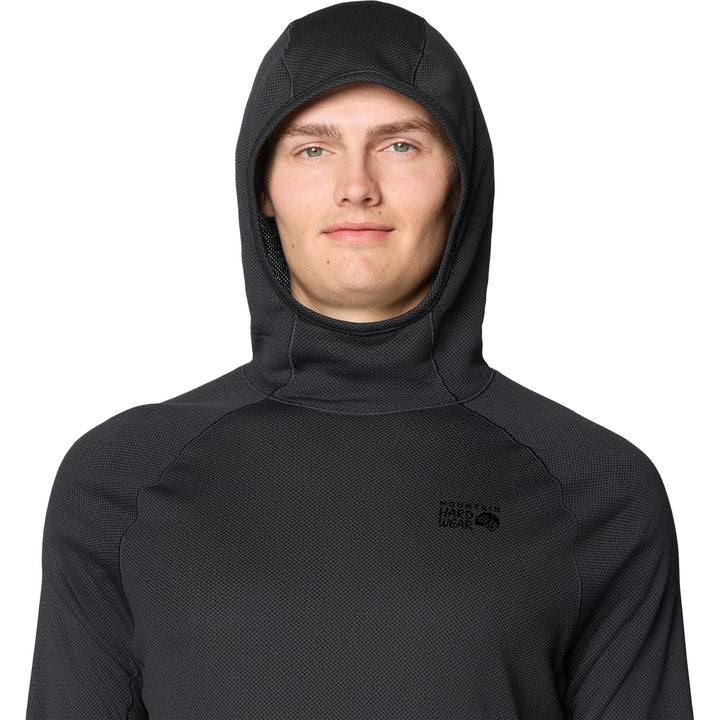 Mountain Hardwear AirMesh™ Long Sleeve Hoodie - Men's Dark Storm