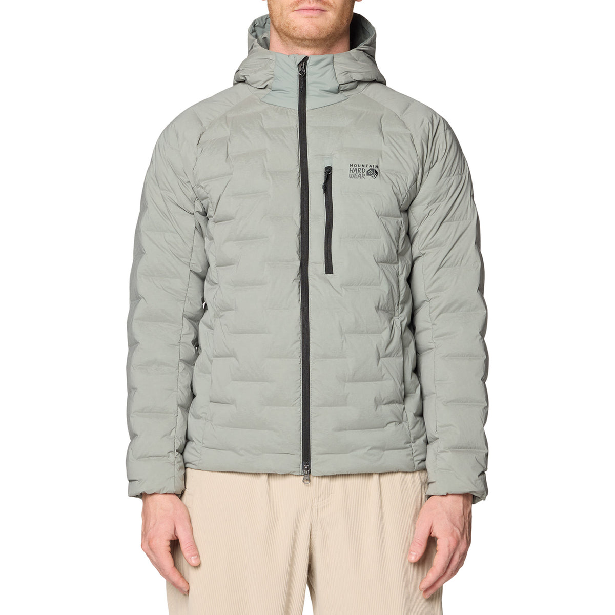Mountain Hardwear Stretchdown™ Hoodie - Men's Wet Stone