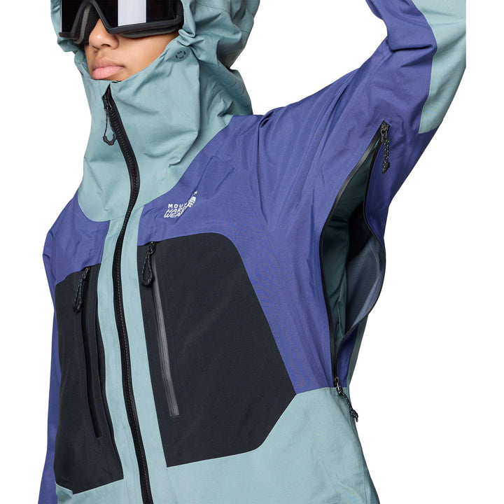 Mountain Hardwear Mythogen™ GORE-TEX PRO Jacket - Women's Blue Sage/Lapis Dusk/Black