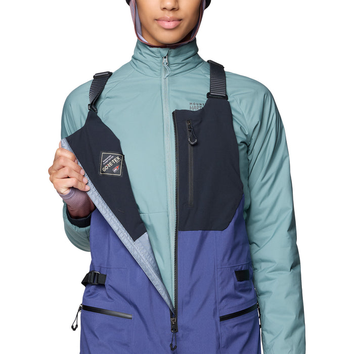 Mountain Hardwear Mythogen™ GORE-TEX PRO Bibs - Women's Lapis Dusk/Black
