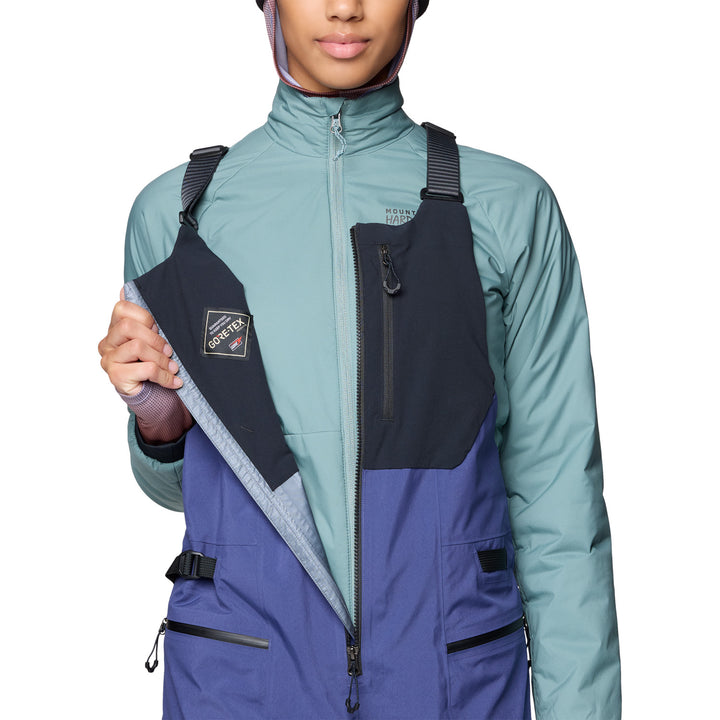 Mountain Hardwear Mythogen™ GORE-TEX PRO Bibs - Women's Lapis Dusk/Black