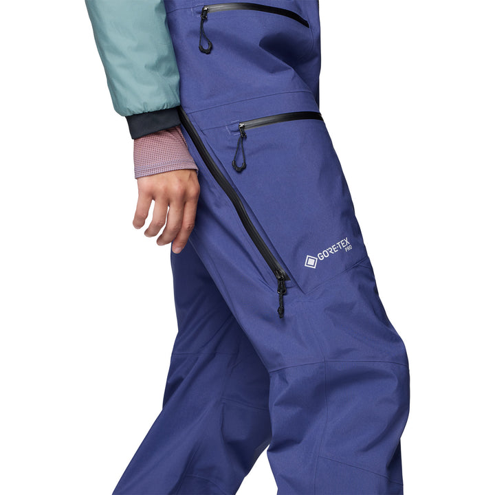 Mountain Hardwear Mythogen™ GORE-TEX PRO Bibs - Women's Lapis Dusk/Black